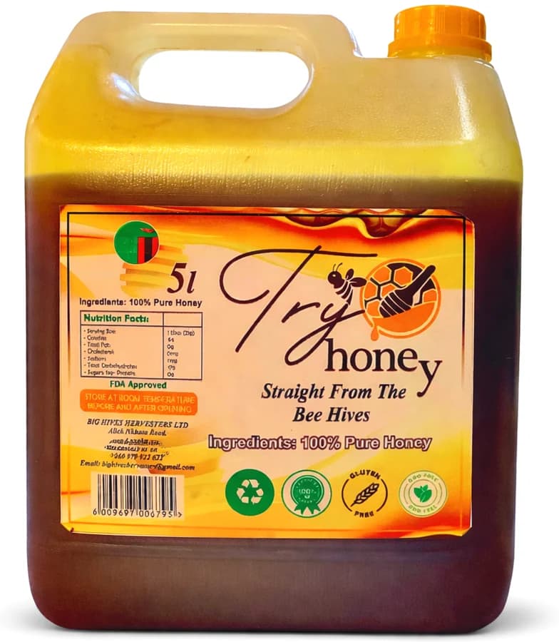Try Honey 2.5 litre container of Mwinilunga honey